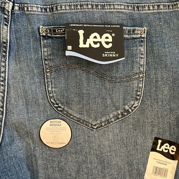 Lee® Women's Plus High Rise Skinny Jean, Size 22W Petite - Picture 11 of 14